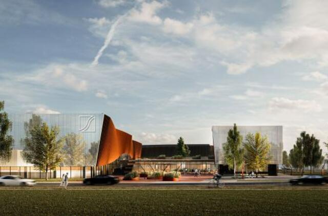 Planuojamas Klaipėdos sporto ir laisvalaikio centras: ledo arena, penkios universalios aikštelės ir čiuožykla terasoje