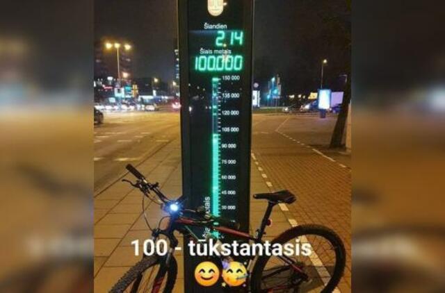 Pro „Akropolį“ pravažiavo 100-tūkstantasis dviratininkas