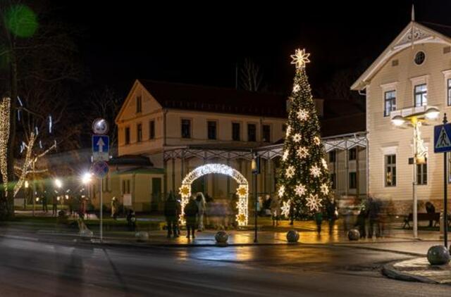 Sužibo Palangos ir Šventosios Kalėdų eglės