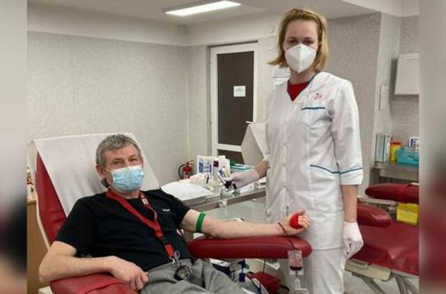 Klaipėdietis nacionalinio kraujo centro slenkstį peržengė 100-ąjį kartą