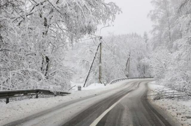 Vakarų Lietuvą aplankė sniegas, saugokitės plikledžio