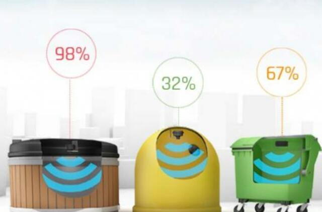 Klaipėdiečių kiemuose - išmanūs atliekų konteineriai