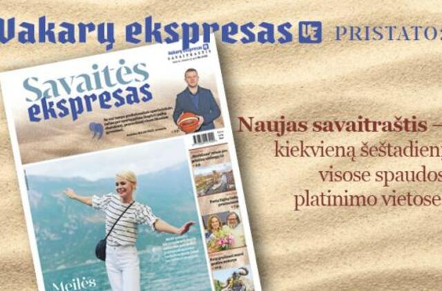 "Savaitės eksprese" - apie meilės stresą, sėkmės variklį ir įkvepiančias klajones