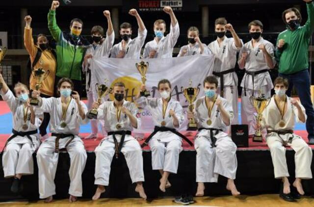 Shodan mokyklos sportininkai – tarp stipriausių Lietuvos Kiokušin karatė suaugusiųjų čempionate