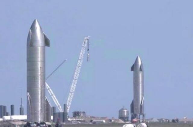 Testavimo metu sprogo kosminio laivo „Starship“ prototipas