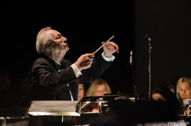 Garbės dirigentas Stasys Domarkas. KVMT nuotr. 