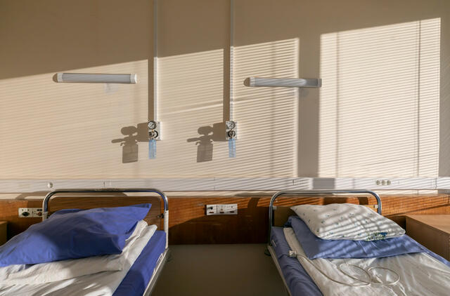 Ligoninės palata. Sauliaus Žiūros nuotr.