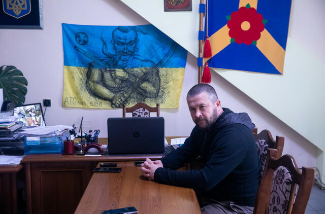 Miestelio Krasne bendruomenės pirmininkas Roman Furda. Mariaus Morkevičiaus (ELTA) nuotr.