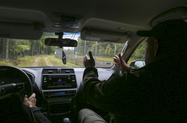 VSAT pareigūnų patruliavimas prie Lietuvos-Baltarusijos valstybinės sienos. Mariaus Morkevičiaus (ELTA) nuotr.