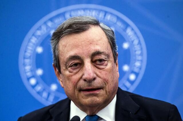 Italijos ministras pirmininkas Mario Draghi. EPA-Eltos nuotr.