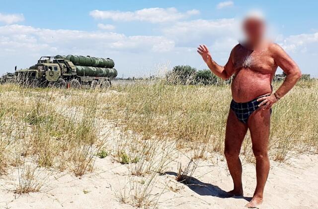 Turistas paskelbė oro gynybos Kryme nuotraukas