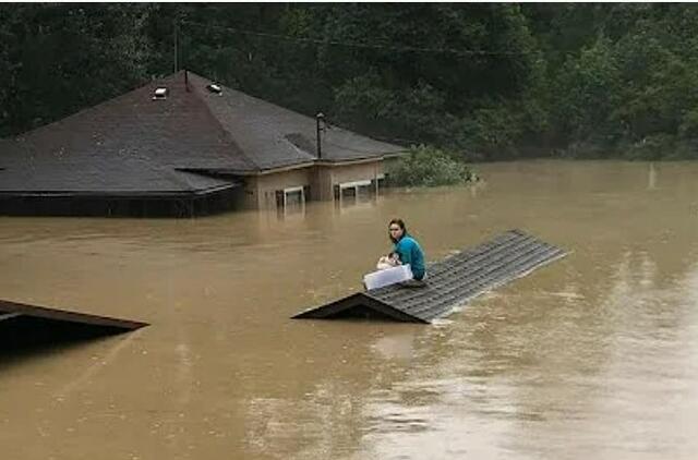 JAV Kentukio valstiją užklupo didelis potvynis: jau žuvo 28 žmonės