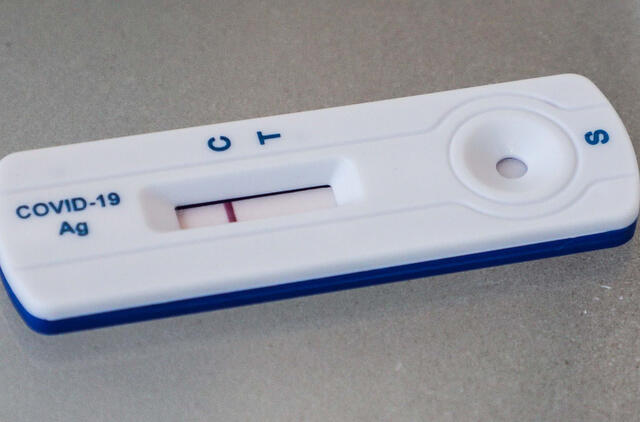 COVID-19 diagnozuoti galios ir namuose atlikti greitieji savikontrolės testų rezultatai. 