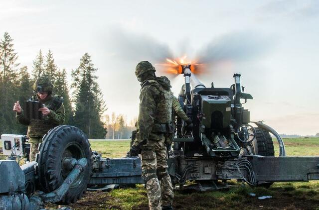 Generalinis štabas parodė Ukrainos karius, besitreniruojančius Estijoje