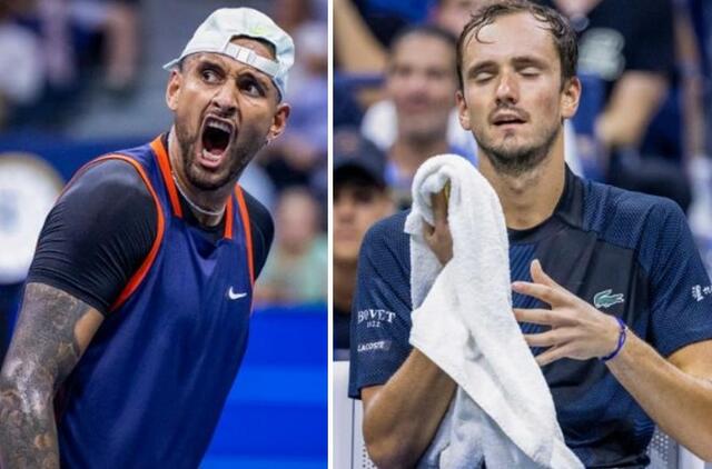 Danilas Medvedevas "US Open" turnyre pralaimėjo Nickui Kyrgiosui