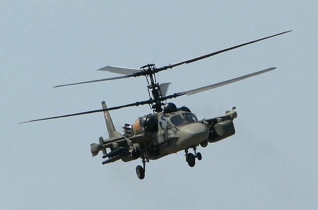 Ukrainiečių raketa numušė okupantų sraigtasparnį Ka-52 "Aligator"