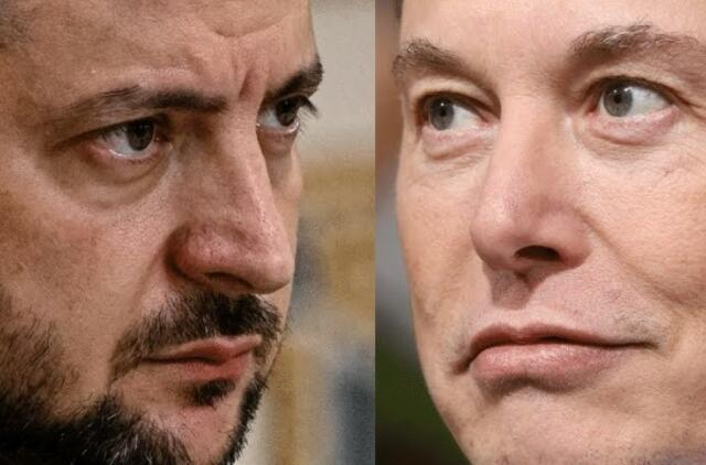 Volodymyras Zelenskis ir Elonas Muskas