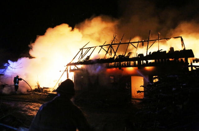 Per gaisrą Ignalinos rajone žuvo vyras