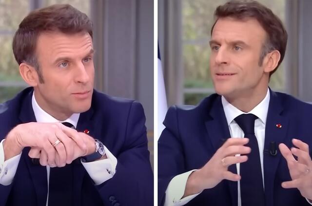 Macronas buvo apkaltintas veidmainyste