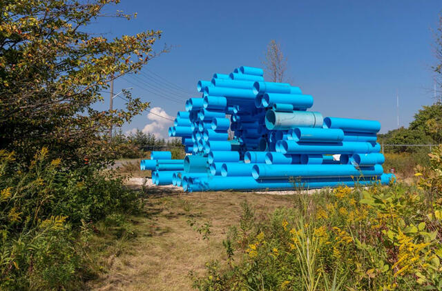 Greta Pamario galerijos bus eksponuojama instaliacija, sumanyta kaip plaukiojanti laboratorija Venecijos bienalės architektūros parodai.  Organizatorių nuotr.