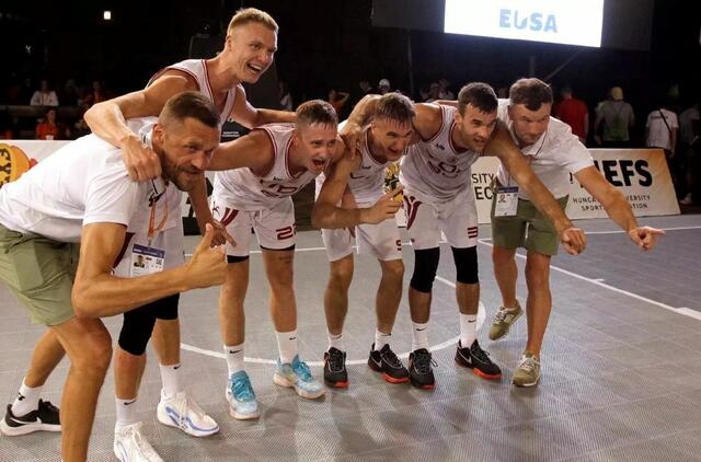 Vytauto Didžiojo universiteto 3×3 vyrų komanda apgynė Europos universitetų čempionės titulą