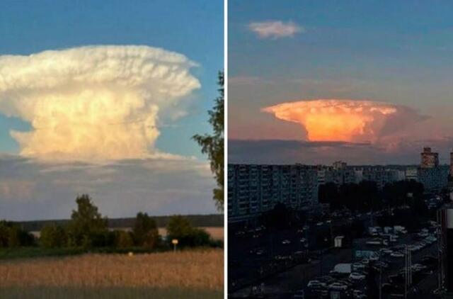 „Branduolinis grybas“ danguje išgąsdino Rusijos gyventojus