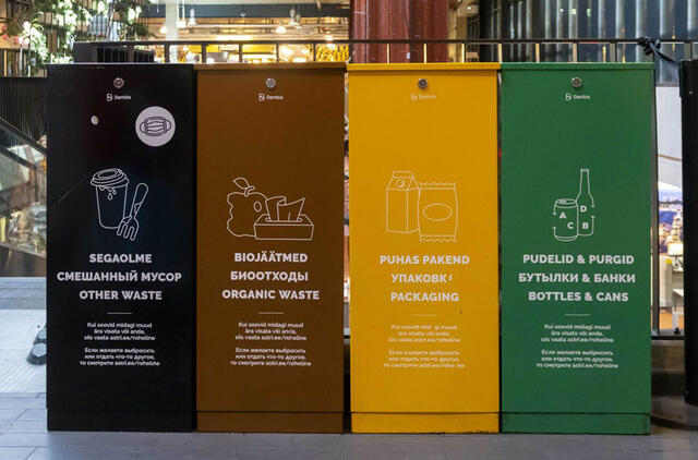 Maisto atliekų konteineriai Taline