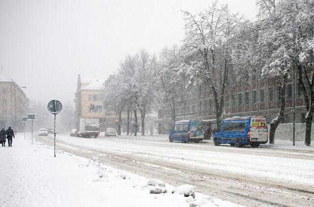 ŽIEMA. Klaipėdos valdžia žada daryti viską, kad šią žiemą pūga Klaipėdos neužkluptų netikėtai. Vitos JUREVIČIENĖS nuotr.