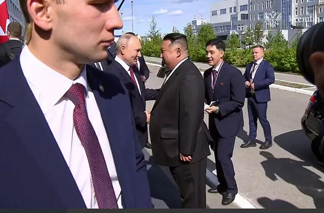 Putinas ir Kim Jong Unas atvyko į Vostočnyj kosmodromą