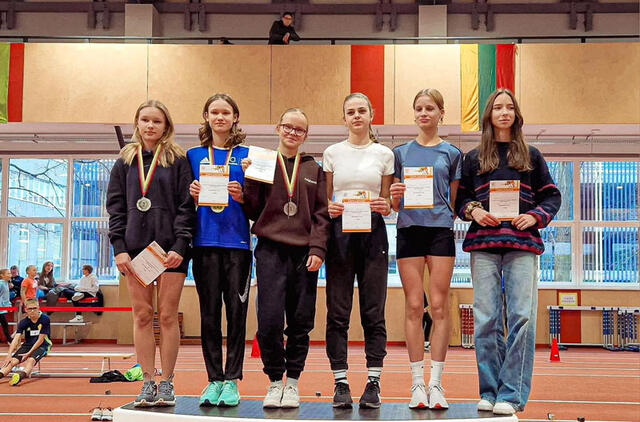 ŠAUNUOLIAI. Vilniuje Klaipėdos lengvaatlečiai iškovojo krūvą medalių - žibėjo tiek mergaitės, tiek berniukai.  LAM nuotr.