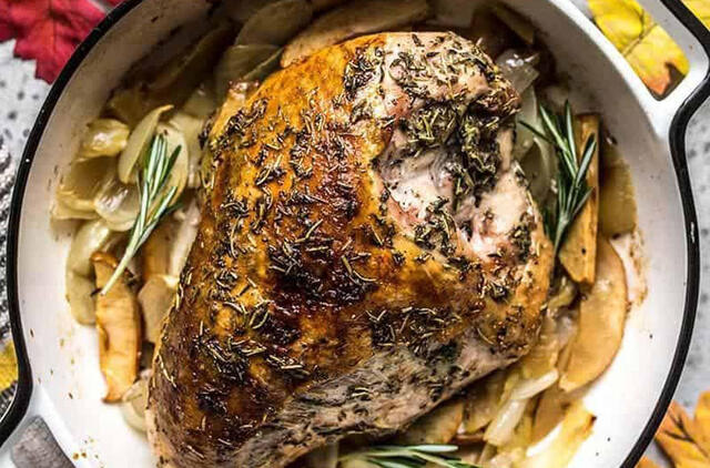 Obuolių sidre kepinta kalakutienos krūtinėlė