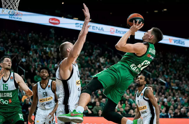 „Žalgiris“ namuose nesustabdė „Partizan“ puolimo