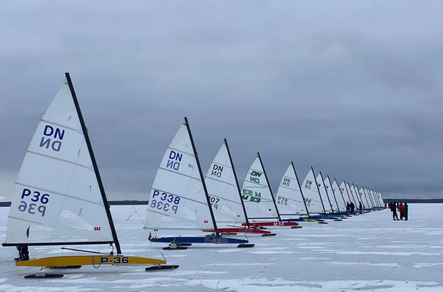 SITUACIJA. Lietuviai organizavo pasaulio ledrogių čempionatą, tačiau pasiektais sportiniais rezultatais pasigirti negali - dominavo Lenkijos ir Estijos sportininkai. Gilles Morelle/IDNIYRA nuotr.