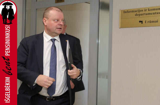 Saulius Skvernelis aiškina, kad sprendimą suvaryti žmones į privačius pensijų fondus lėmė prasta demografinė situacija