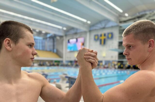 Tajus Juška ir Danas Rapšys / „LTU Aquatics“ nuotr.